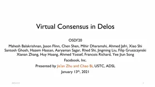 Virtual Consensus in Delos - OSDI'20 Summary and Insights