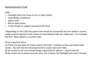 Step-by-Step Guide for Replacing Board in CLAP Tools