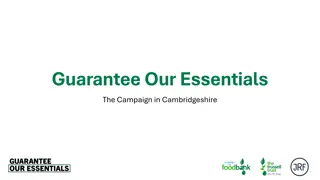 Guarantee Our Essentials: The Campaign in Cambridgeshire