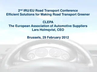 European Association of Automotive Suppliers - CLEPA Conference and Industry Overview