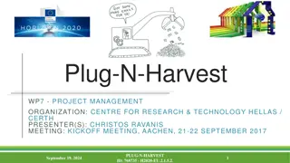 Project Management Guidelines for PLUG-N-HARVEST Project