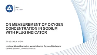 Measurement of Oxygen Concentration in Sodium with Plug Indicator FR-22