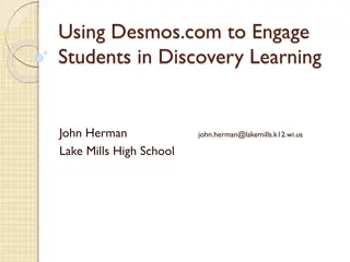 Exploring Desmos for Interactive Discovery Learning