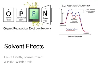 Solvent Effects in Organic Chemistry