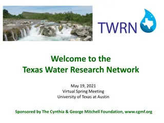 Texas Water Research Network: Building Resilience in Water Resources