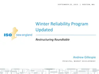 Addressing Winter Reliability Challenges in the New England Region