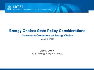 Energy Choice in Illinois and Texas: Policy Considerations and Market Dynamics