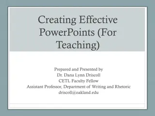 Effective PowerPoint Strategies for Engaging Teaching