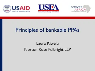 Bankable Power Purchase Agreements in Independent Power Projects