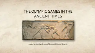 The Ancient Olympic Games: A Glimpse into History