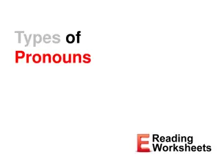 Different Types of Pronouns