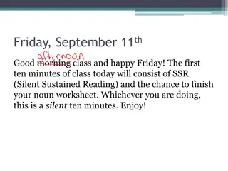 Language Arts Class Activities - Friday, September 11th