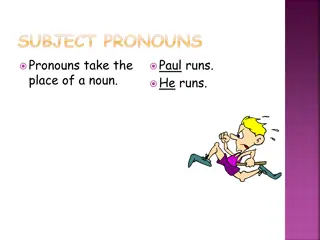 Learning Subject Pronouns in French