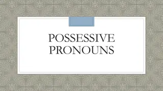 Possessive Pronouns and Their Usage