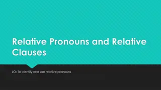 Relative Pronouns and Determiners in Grammar