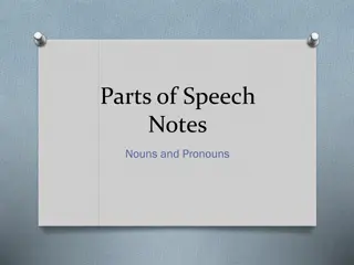 Nouns and Pronouns in Grammar