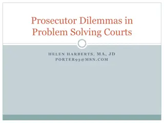 Challenges and Innovations in Problem-Solving Courts