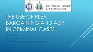 ADR and Restorative Justice in Criminal Cases