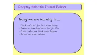 Test Methods for Absorbency Investigation