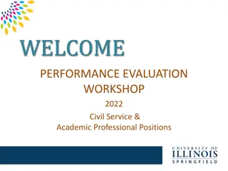 Performance Evaluation Workshop 2022 for Civil Service & Academic Positions