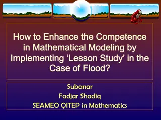 Enhancing Competence in Mathematical Modeling Through Lesson Study for Flood Preparedness