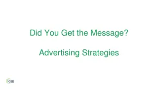 Effective Advertising Strategies