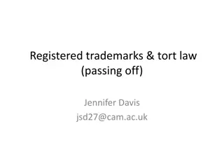 Registered Trademarks and Passing Off in Tort Law