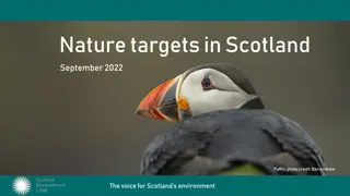 Scotland's Nature Targets and Environmental Commitments