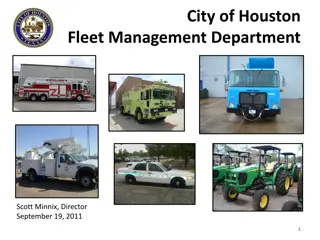 City of Houston Fleet Management Department Update