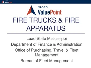 Mississippi Department of Finance & Administration Fire Truck Procurement Details