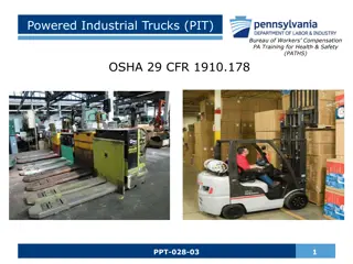 Essential Information on Powered Industrial Trucks (PIT) and Operator Training