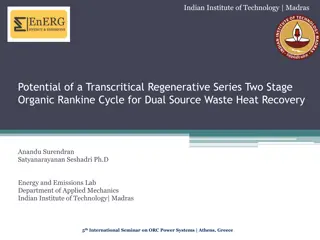 Advanced ORC Architectures for Waste Heat Recovery at IIT Madras