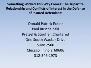 Tripartite Relationship and Conflicts of Interest in Insured Defendants Defense