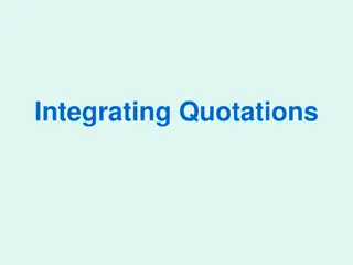 Effective Ways to Integrate Quotations in Writing