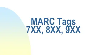 MARC Tags 7XX, 8XX, 9XX in Library Cataloging