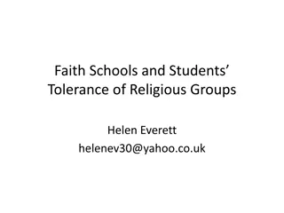 Religious Tolerance in Schools: Insights from Research