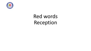 Vibrant Red Words Reception and Beautiful Sets Collection