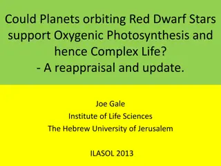 The Potential for Oxygenic Photosynthesis on Planets Orbiting Red Dwarf Stars