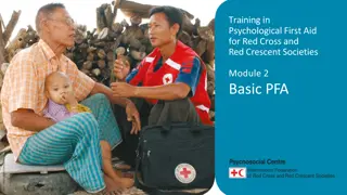 Psychological First Aid Training Overview for Red Cross and Red Crescent Societies