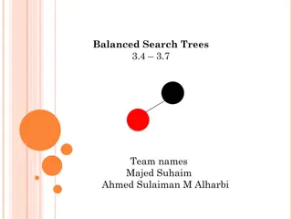 Balanced Search Trees and Red-Black Trees