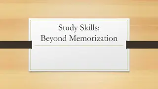 Enhancing Study Skills: Moving Beyond Memorization