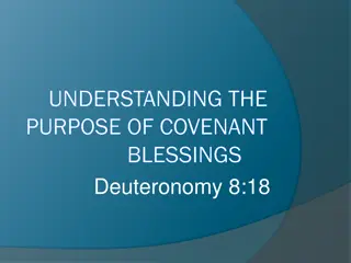 Understanding Covenant Blessings and Accessing God's Favors