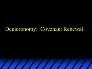 The Covenant Renewal in Deuteronomy