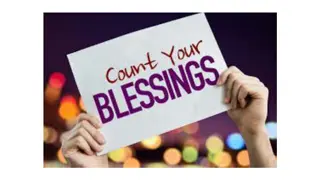 Count Your Blessings and Find Gratitude in Every Situation