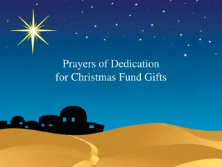 Heartfelt Prayers of Dedication for Christmas Fund Gifts