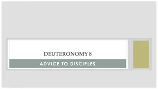 Insights from Deuteronomy 8: Lessons for Disciples