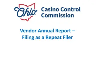 Vendor Annual Report Filing Guidelines for Skill-Based Amusement Machine Operators