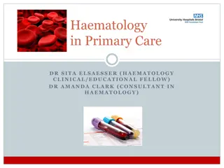 Haematology in Primary Care - Clinical Insights and Guidelines