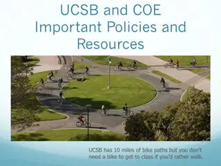 Important Policies and Resources for UCSB and COE Students