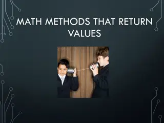 Java Math Methods